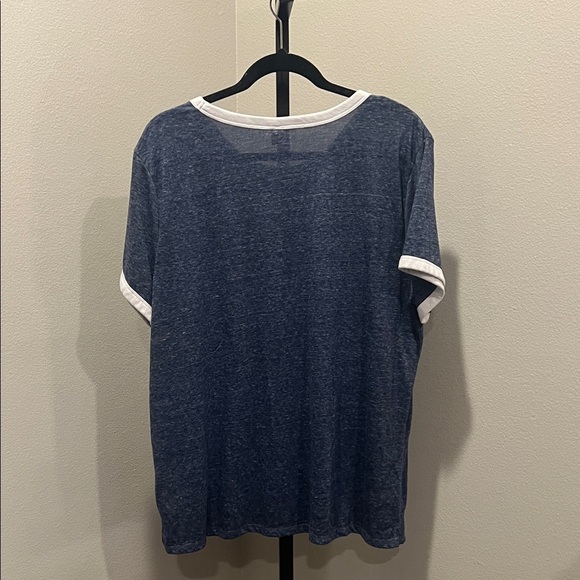 Old Navy Blue Tee with White and Red Graphic NWOT - Picture 3 of 3